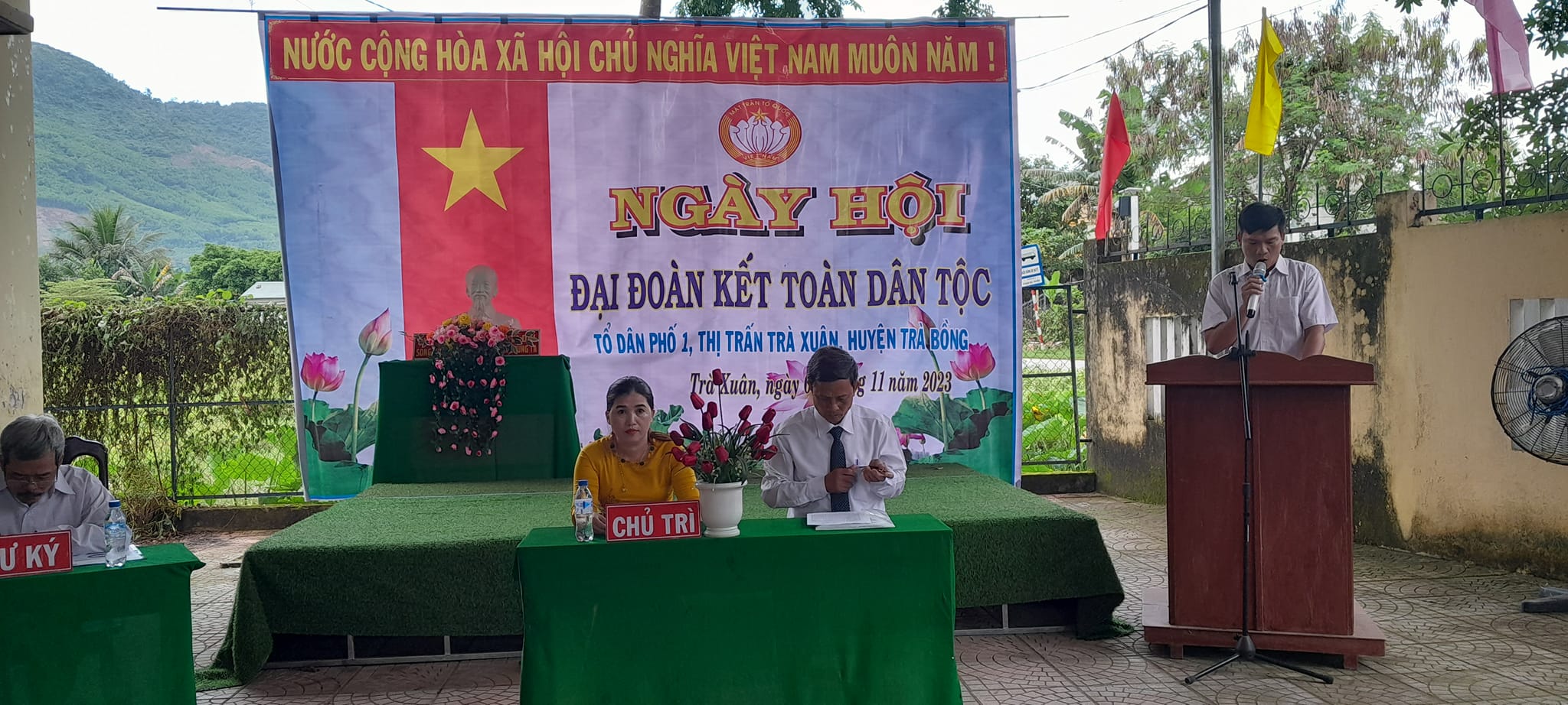 Ủy ban MTTQ Việt Nam thị trấn Trà Xuân, Ban công tác MTTQVN TDP1 tổ chức Ngày hội Đại đoàn kết toàn dân tộc năm 2023