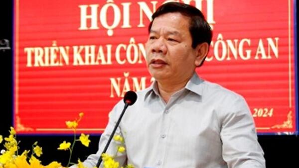 Chủ tịch UBND tỉnh Đặng Văn Minh dự Hội nghị triển khai công tác Công an năm 2024