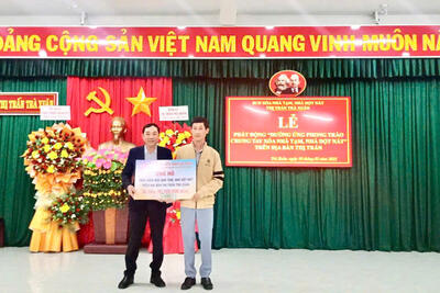 PHÁT ĐỘNG “HƯỞNG ỨNG PHONG TRÀO CHUNG TAY XOÁ NHÀ TẠM, NHÀ DỘT NÁT”